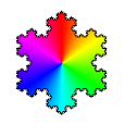 Koch snowflake, TeXgallery Twitter icon