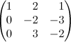 Matrix with right aligned columns